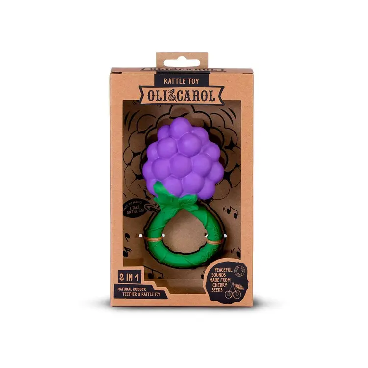 Oli & Carol Grape Rattle Toy