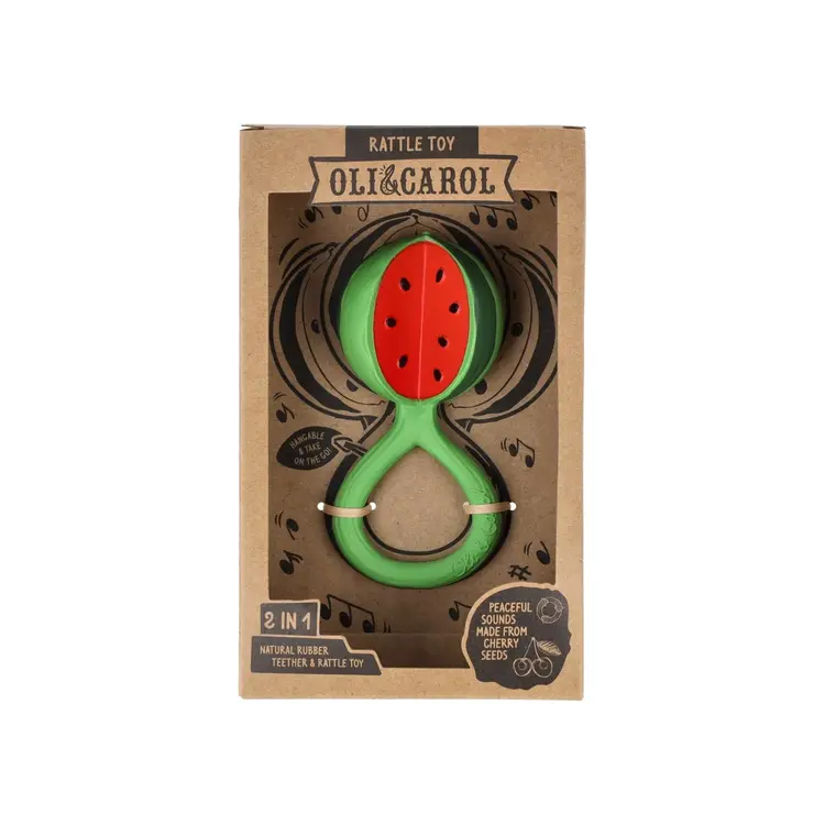 Oli & Carol Watermelon Rattle Toy