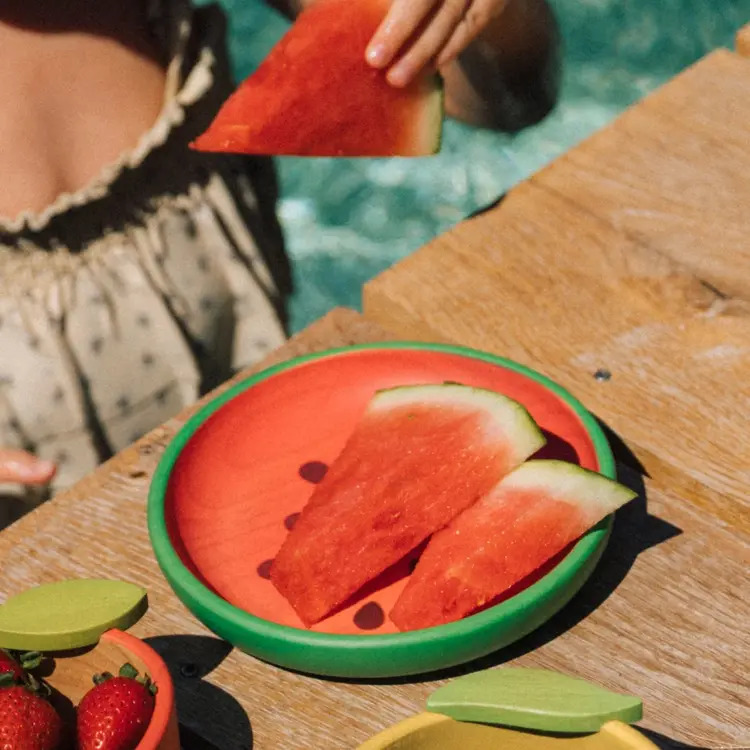 Oli & Carol Wally The Watermelon Plate & Spoon Set