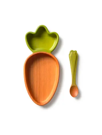 Oli & Carol Cathy The Carrot Plate & Spoon Set