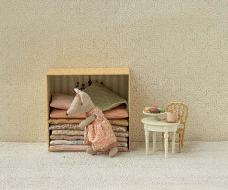 Maileg Vintage Side Table, Mouse - Off White