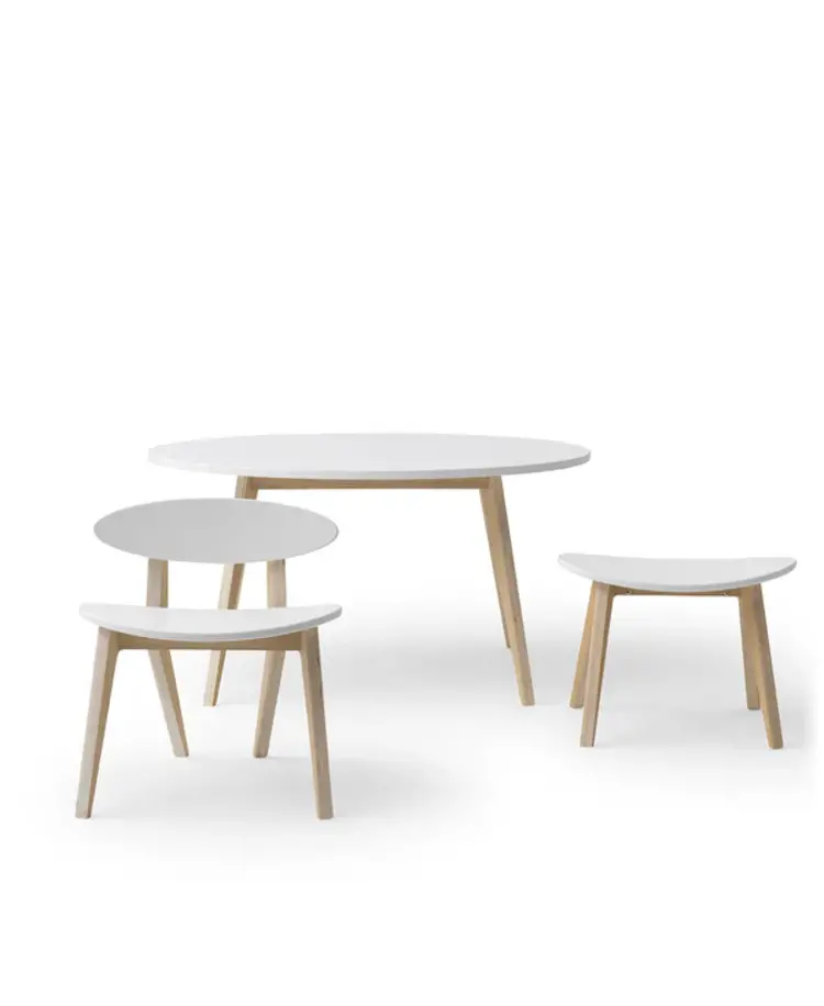Oliver Furniture Wood PingPong Chair - White/Oak