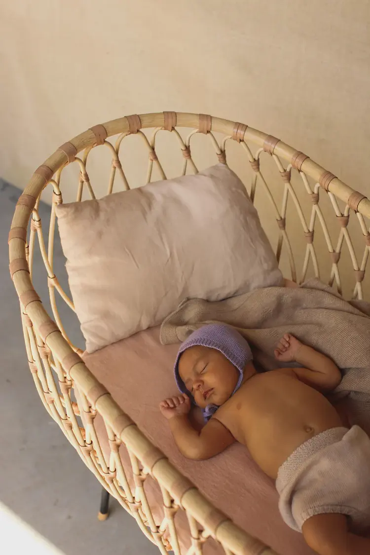 Hvid Bonnet Dolly - Lilac