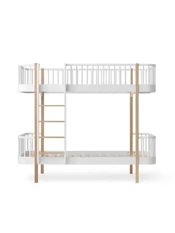 Oliver Furniture Wood Original Bunk Bed Ladder Front - White/Oak