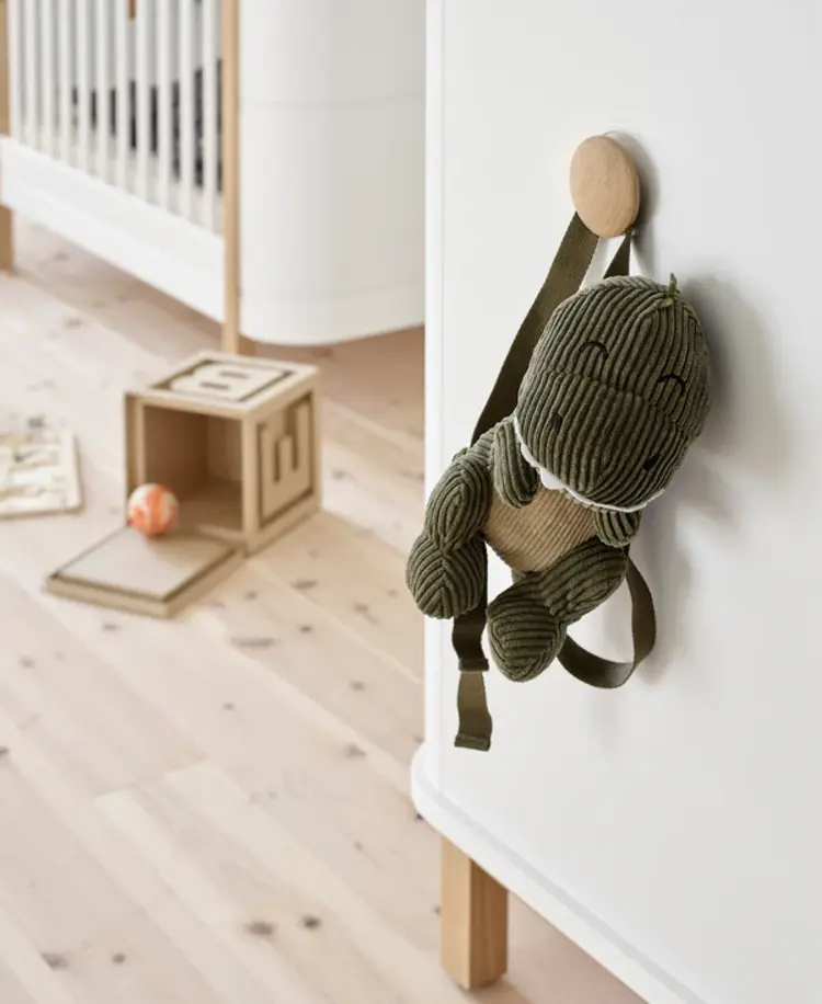 Oliver Furniture Wood Nursery Dresser 6 Drawers w. Top Large - White/Oak