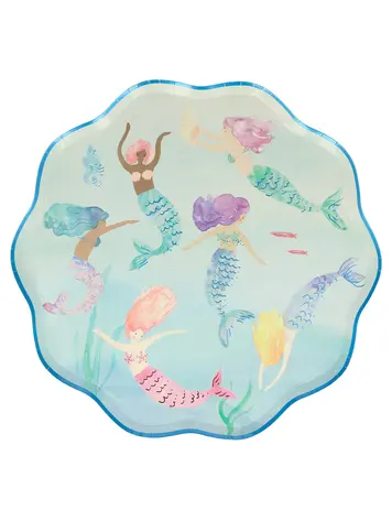 Meri Meri Mermaid Swimming Plates - 8pack