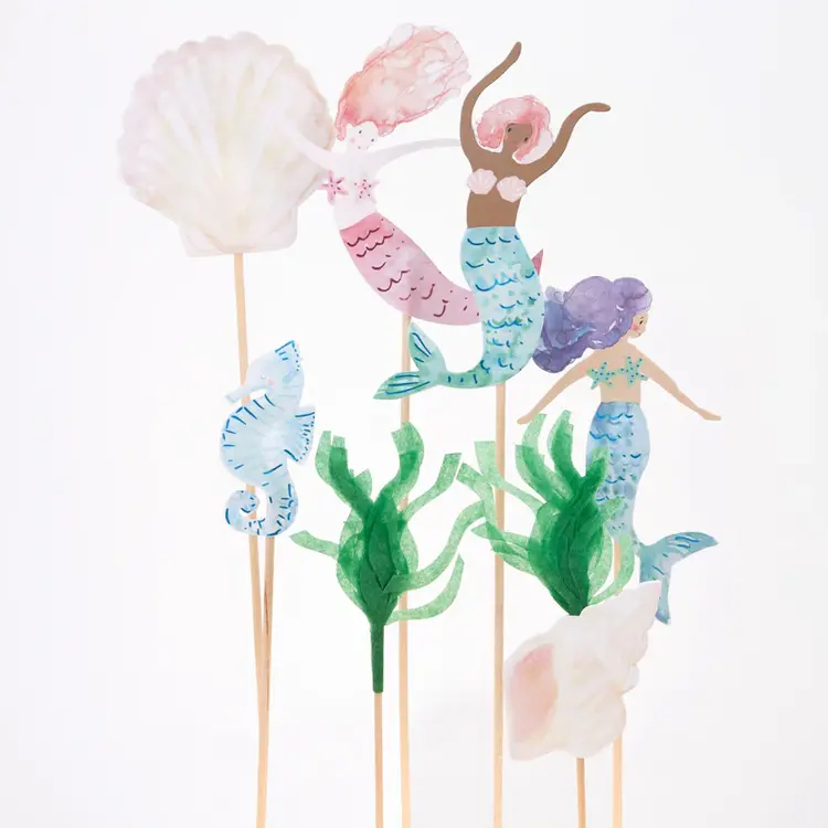 Meri Meri Mermaid Cake Toppers - 7pack