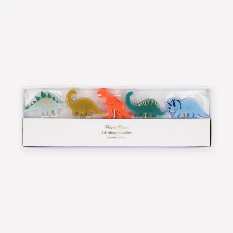 Meri Meri Dinosaur Candles - 5pack