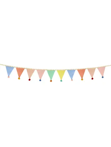 Meri Meri Pastel Pom Pom Flag Garland
