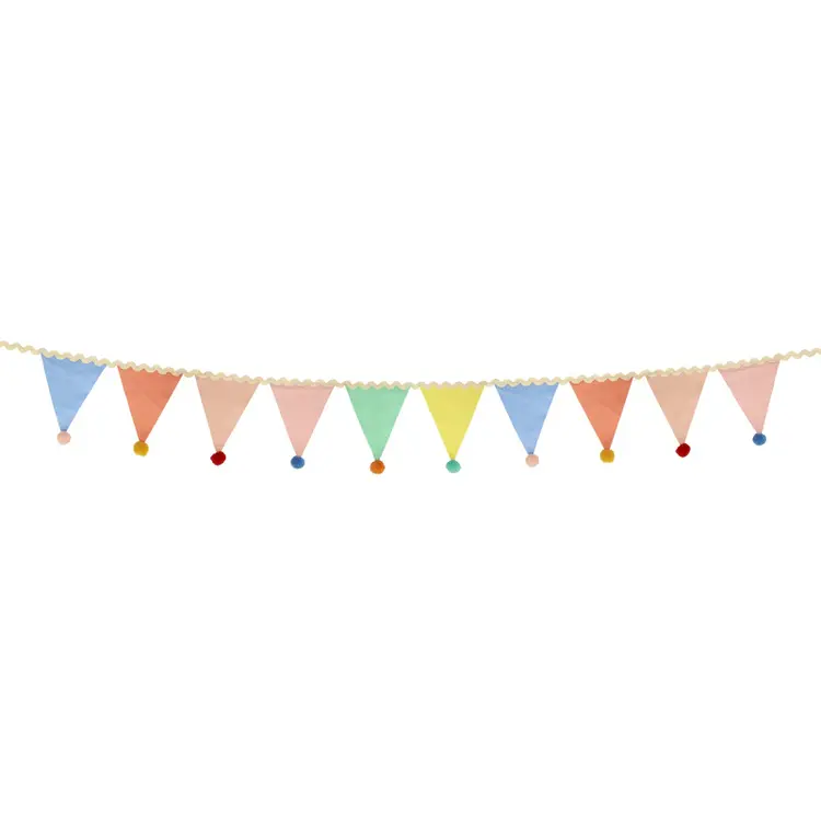 Meri Meri Pastel Pom Pom Flag Garland