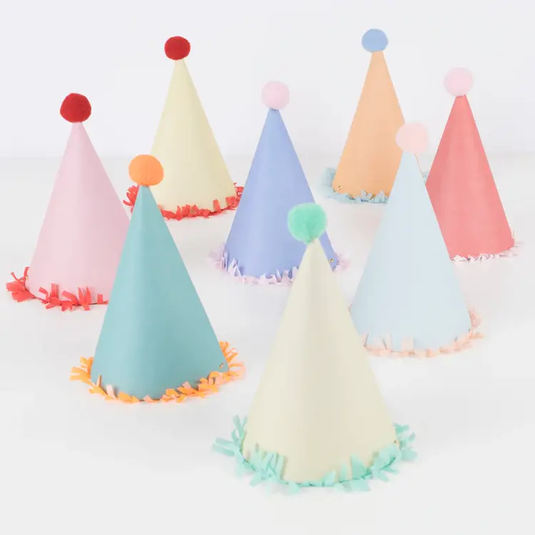 Meri Meri Party Hats Large - 8pack