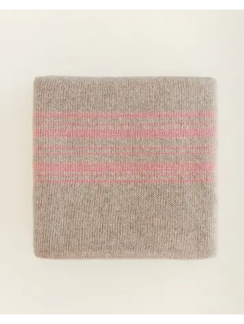 Hvid Dekentje Gilbert - Sand/Bubblegum