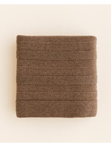 Hvid Dekentje Holly - Walnut