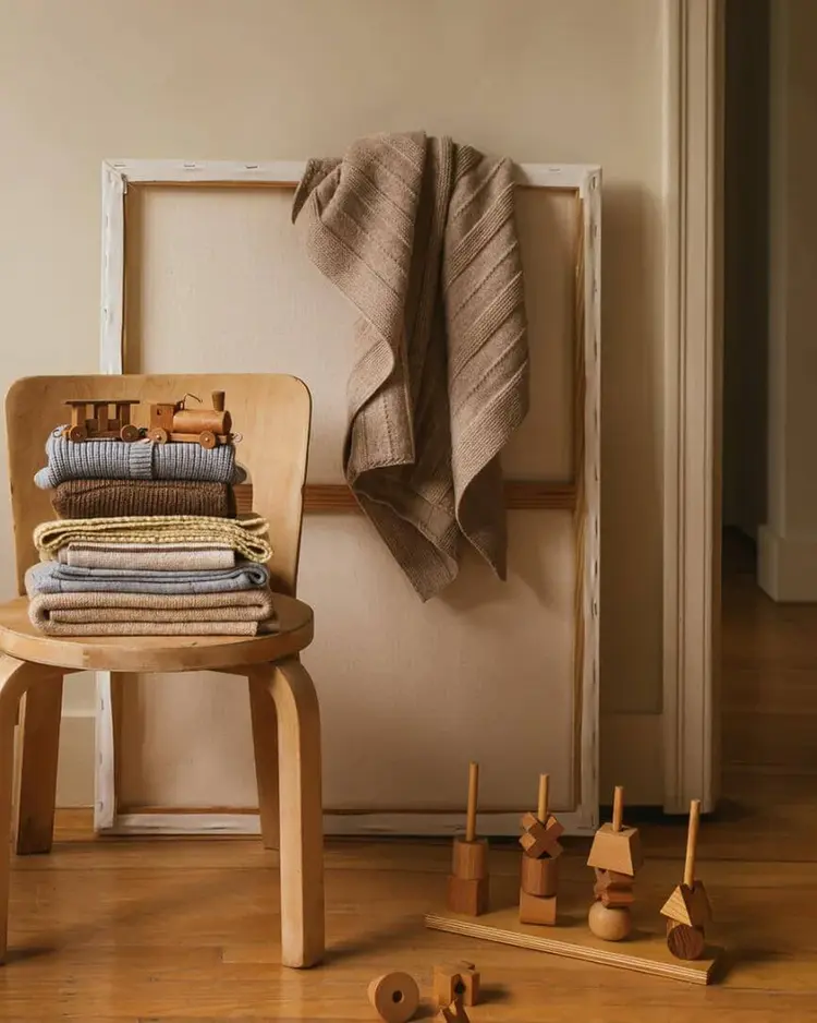 Hvid Blanket Holly - Sand