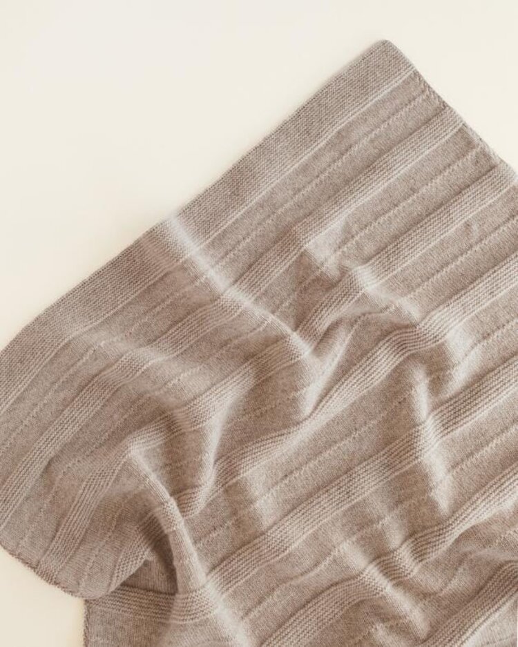 Hvid Dekentje Holly - Sand