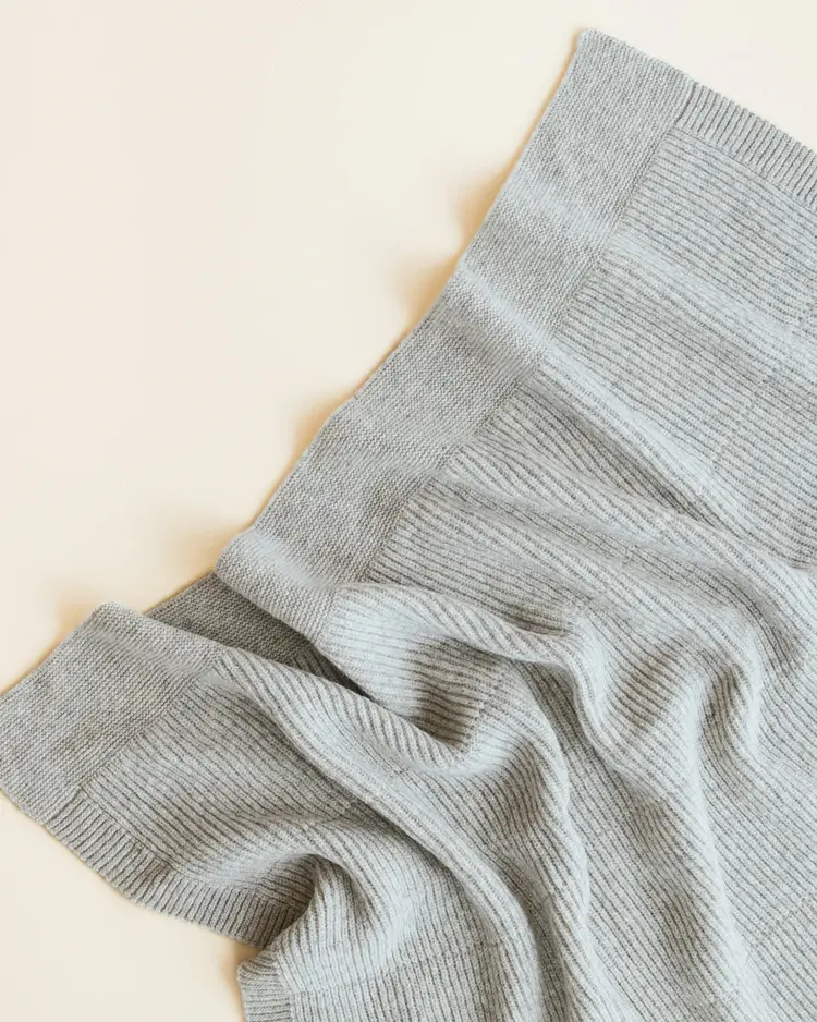 Hvid Blanket Gaston - Soft Grey
