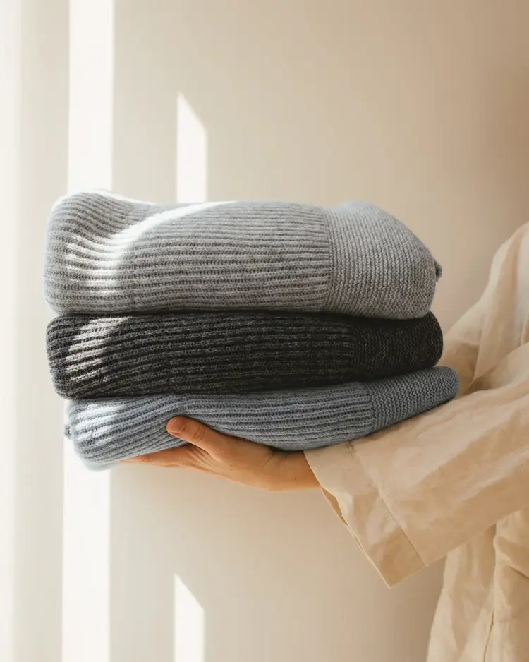 Hvid Dekentje Gaston - Soft Grey