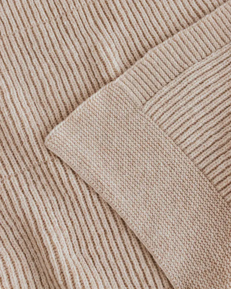 Hvid Blanket Gaston - Beige