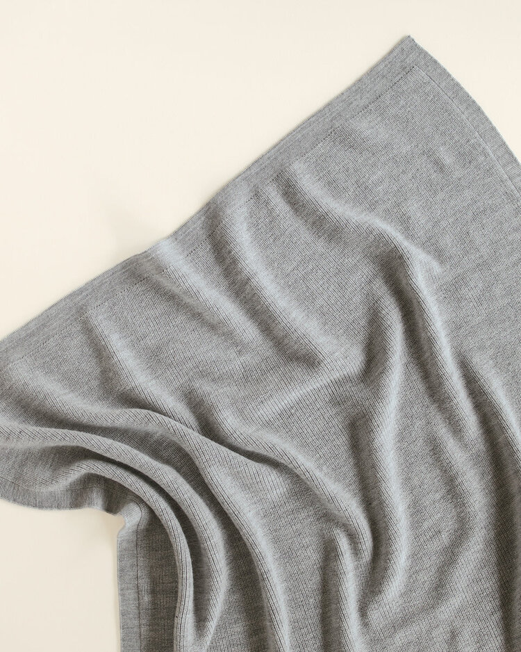 Hvid Blanket Felix - Grey Melange