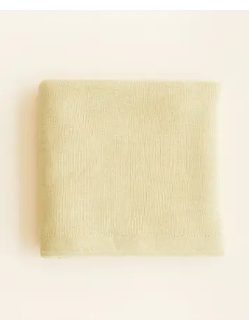 Hvid Blanket Felix - Light Yellow