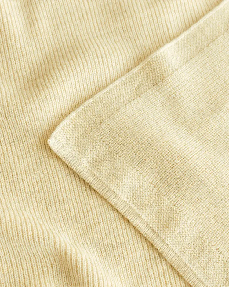 Hvid Blanket Felix - Light Yellow