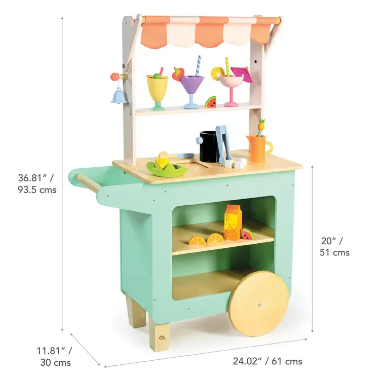 Tender Leaf Toys Tender Leaf Playing: Drinks Trolley