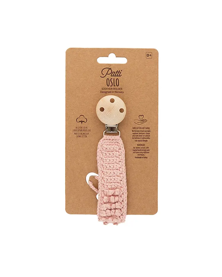 Patti Oslo Pacifier Clip - Rosa