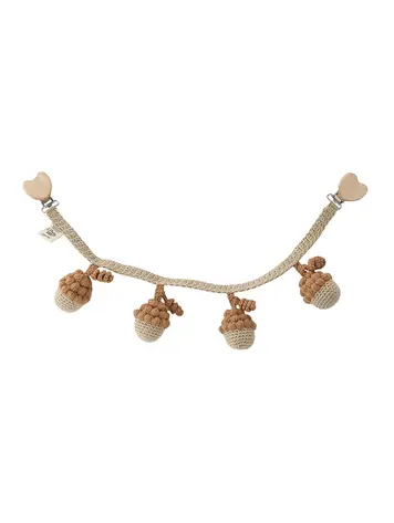 Patti Oslo Acorn Pram Chain - Beige/Caramel