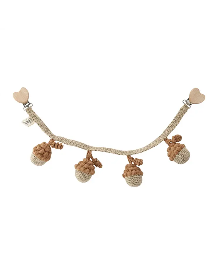Patti Oslo Acorn Pram Chain - Beige/Caramel