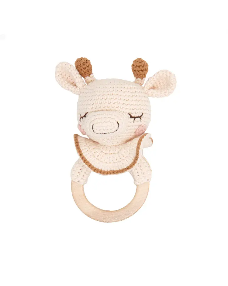 Patti Oslo Goldie De Giraf Bijtring - Cream/Caramel