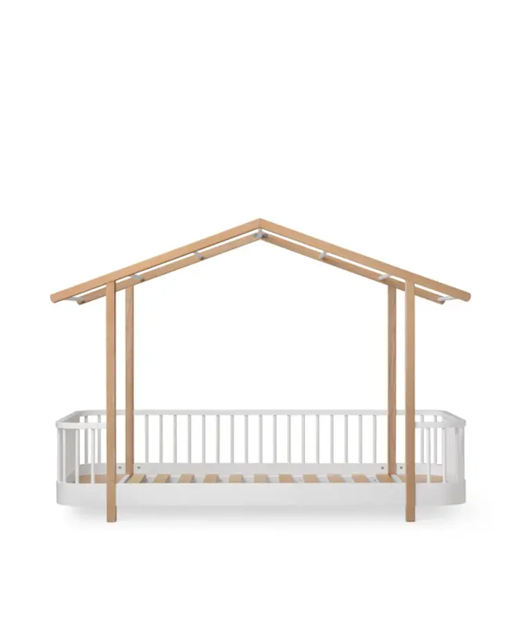 Oliver Furniture Wood Original House Bed - White/Oak