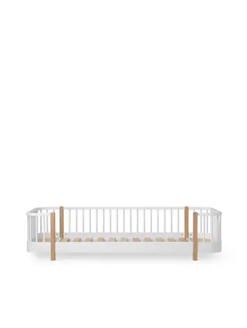 Oliver Furniture Wood Original Floor Bed - White/Oak