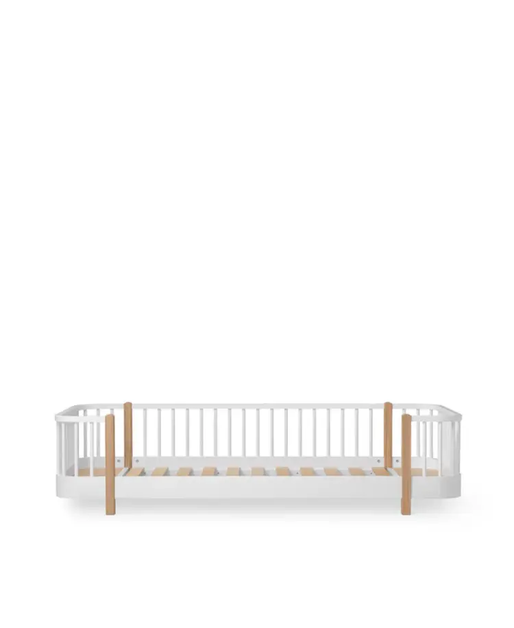 Oliver Furniture Wood Original Floor Bed - White/Oak