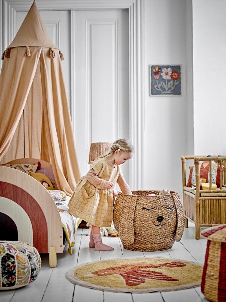 Milus Basket (biggest) - Brown/Bankuan Grass