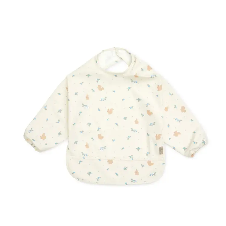 Cam Cam Copenhagen Bib, Sleeved - Blueberries