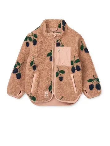 Liewood Nolan Pile Jacket - Berry/Pale Tuscany