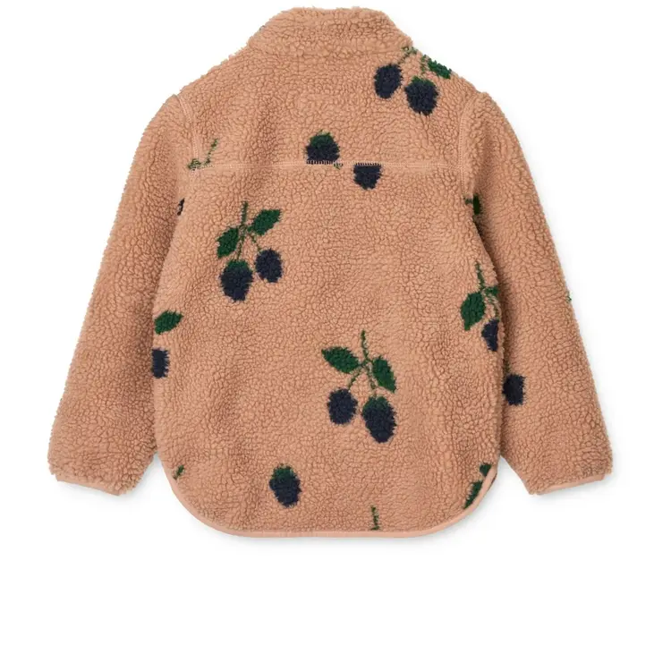 Liewood Nolan Pile Jacket - Berry/Pale Tuscany