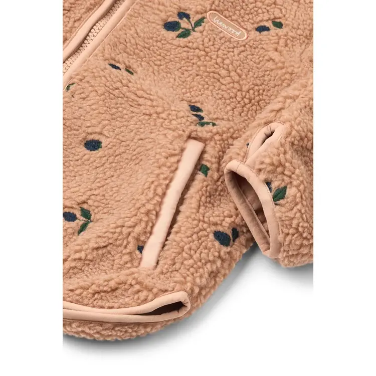 Liewood Mara Pile Jacket - Berry/Pale Tuscany
