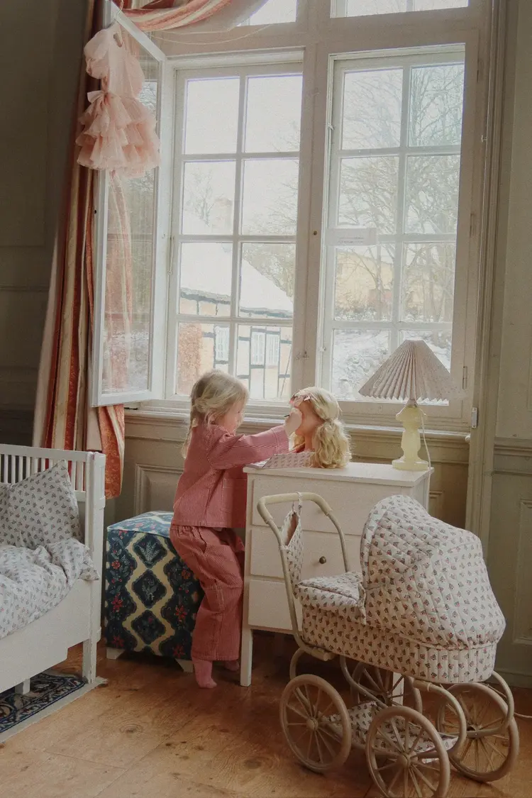 Konges Sløjd Luc Pants - Milk Rouge Stripe