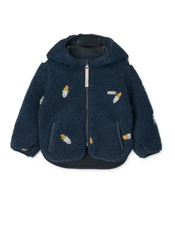 Liewood Mara Jacket With Ears - Classic Navy/Embroidery