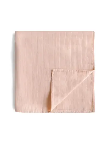 Mushie Swaddle - Blush