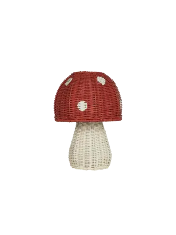 Olli Ella Toadstool Lamp - Red