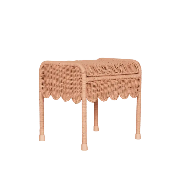 Olli Ella Petal Storie Stool - Seashell Pink
