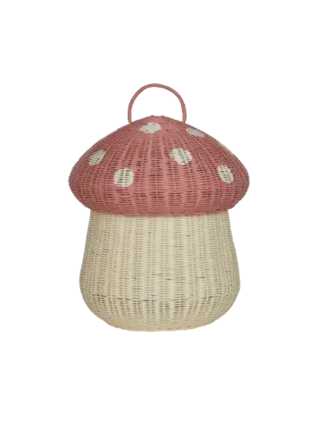 Olli Ella Mushroom Storage Basket - Musk