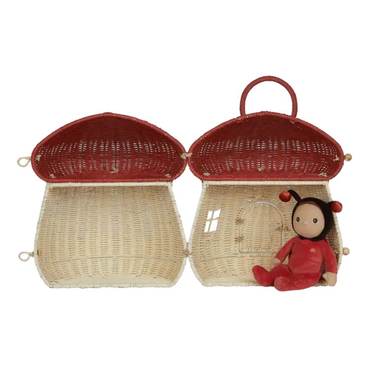 Olli Ella Mushroom Doll House - Red