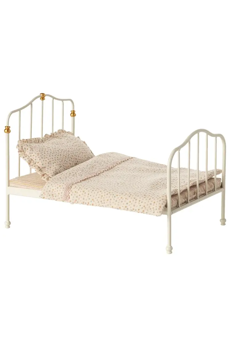 Maileg Vintage Bed, Mouse - Off white