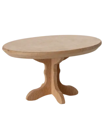 Maileg Oval Coffee Table, Mouse - Nature