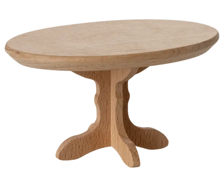 Maileg Oval Coffee Table, Mouse - Nature