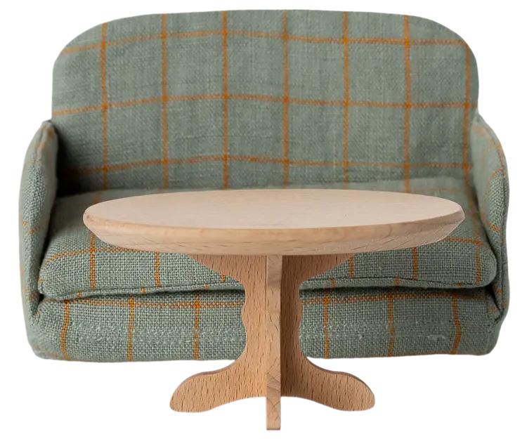 Maileg Oval Coffee Table, Mouse - Nature