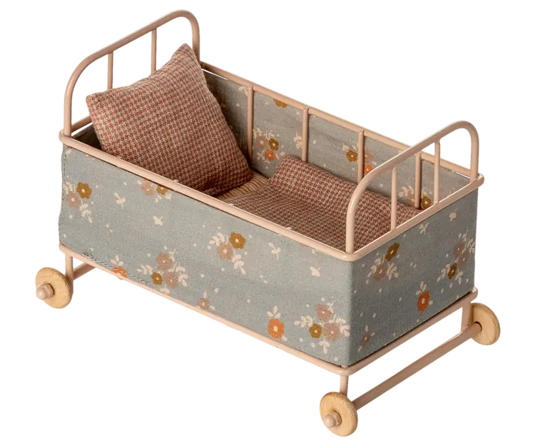 Maileg Cot Bed, Micro - Powder